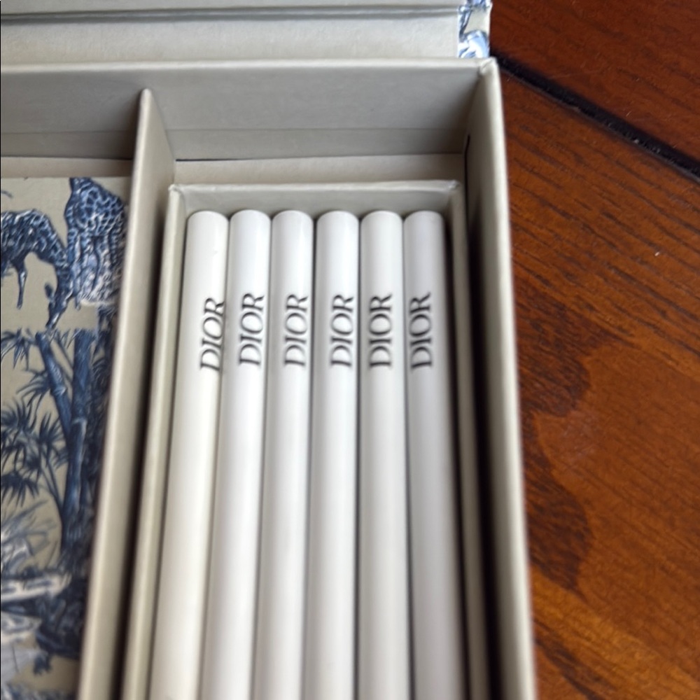Dior Beige and Blue Map Design Stationery Set - Picture 5 of 6
